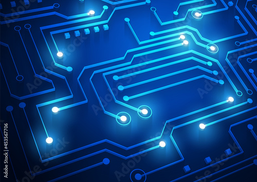 Circuit technology background with hi-tech digital