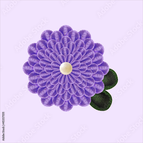 つまみ細工で作られた花のグラフィックとベクター背景