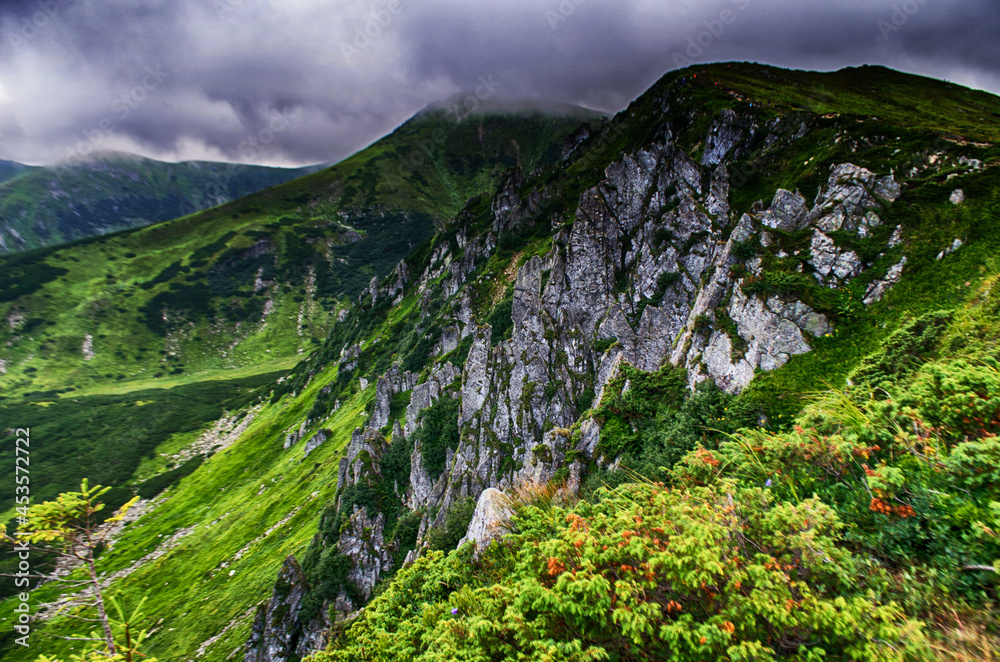 Obraz premium Mountains are a great trekking holiday