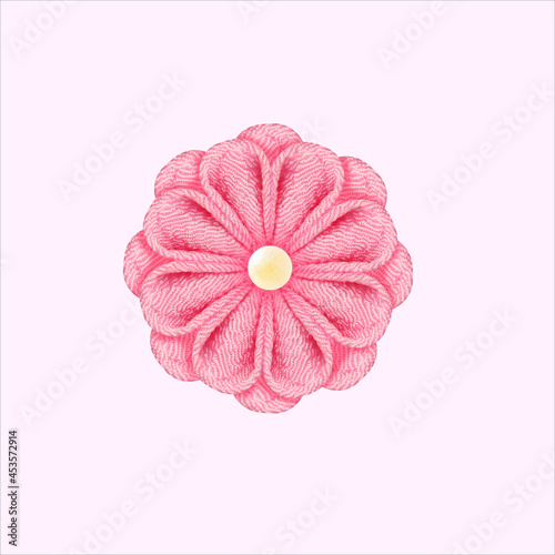 つまみ細工で作られた花のグラフィックとベクター背景