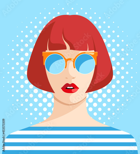 Young woman with sunglasses