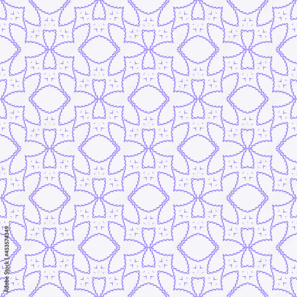Naklejka premium Abstract seamless pattern with various shapes. Geometric pattern for fabric. Textile background.