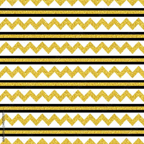 Seamless digital scrapbooking paper with shiny stripes and zigzagos.