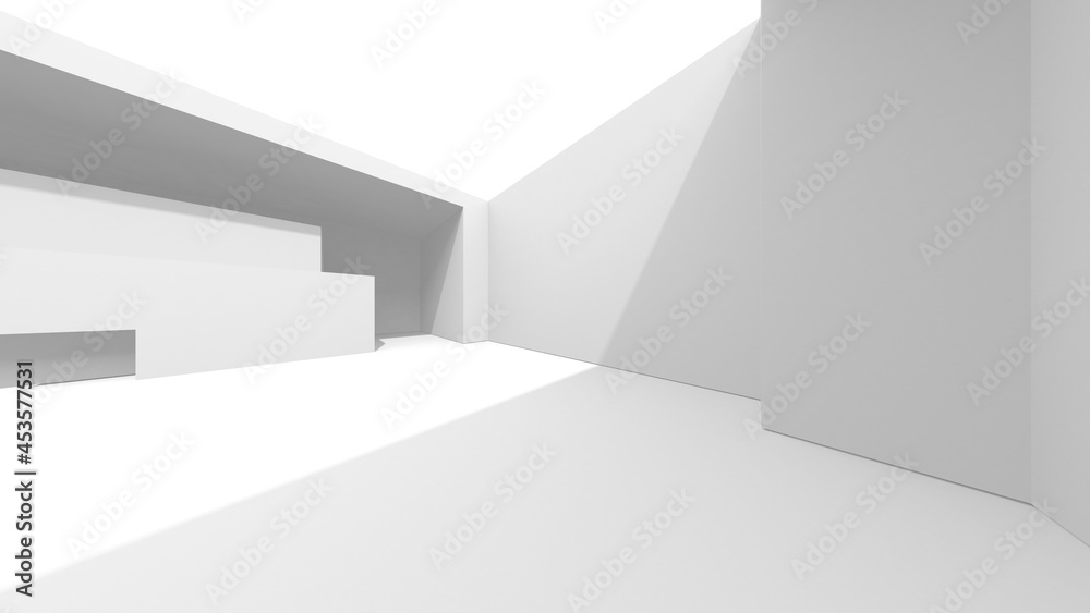 White Modern Background. Abstract Building Concept White Modern Background. Abstract Building Concept