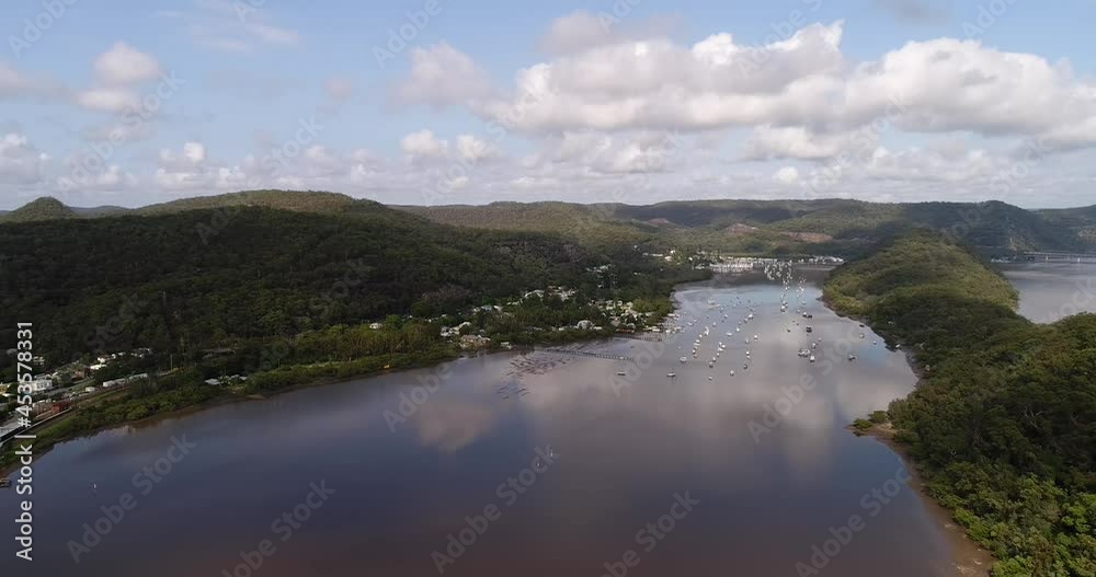 From Long island on Hawkesbury river in Greater Sydney – aerial 4k.
From Long island on Hawkesbury river in Greater Sydney – aerial 4k.