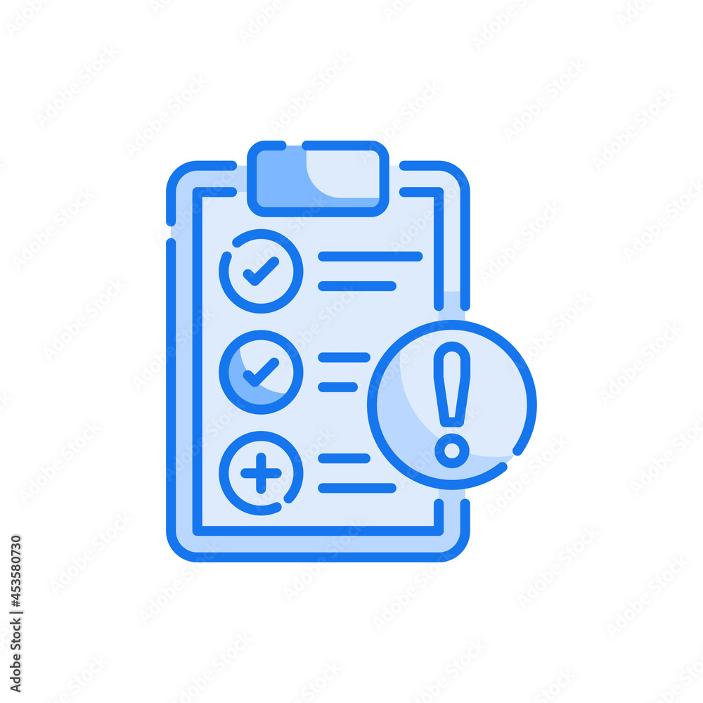 Pass fail vector blue colour icon style illustration. EPS 10 file Pass fail vector blue colour icon style illustration. EPS 10 file