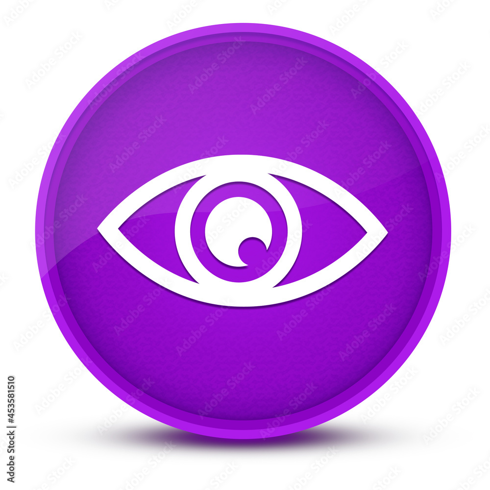 Eye luxurious glossy purple round button abstract Eye luxurious glossy purple round button abstract