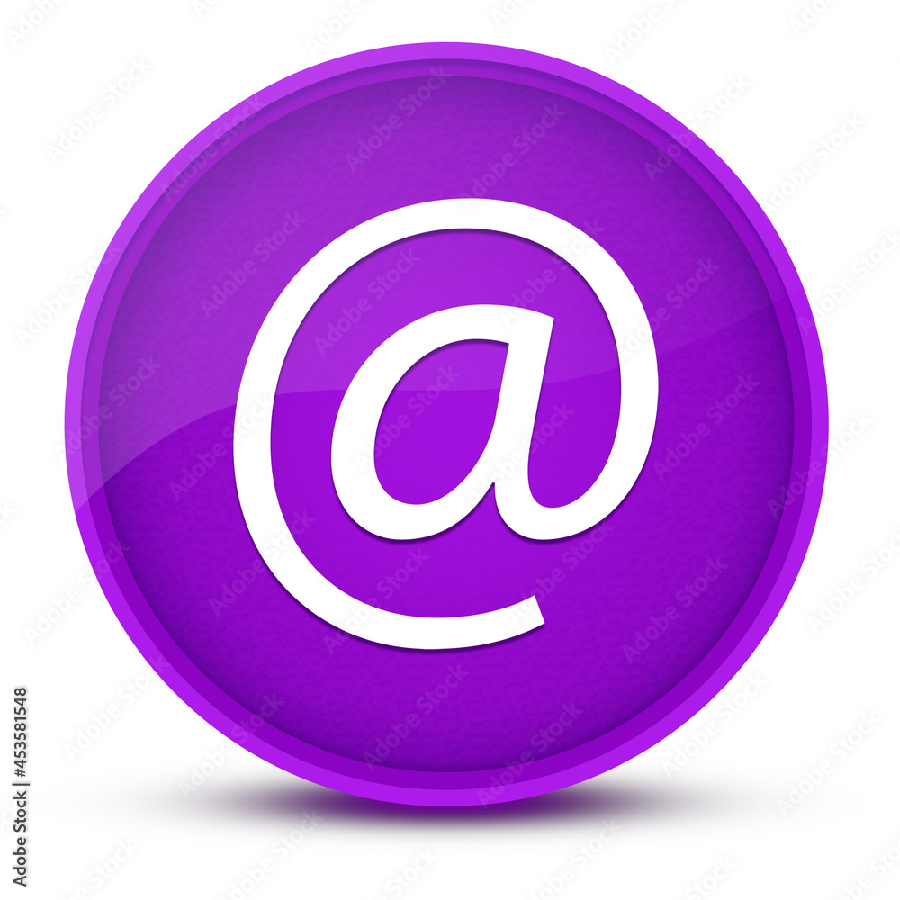 Email address luxurious glossy purple round button abstract Email address luxurious glossy purple round button abstract