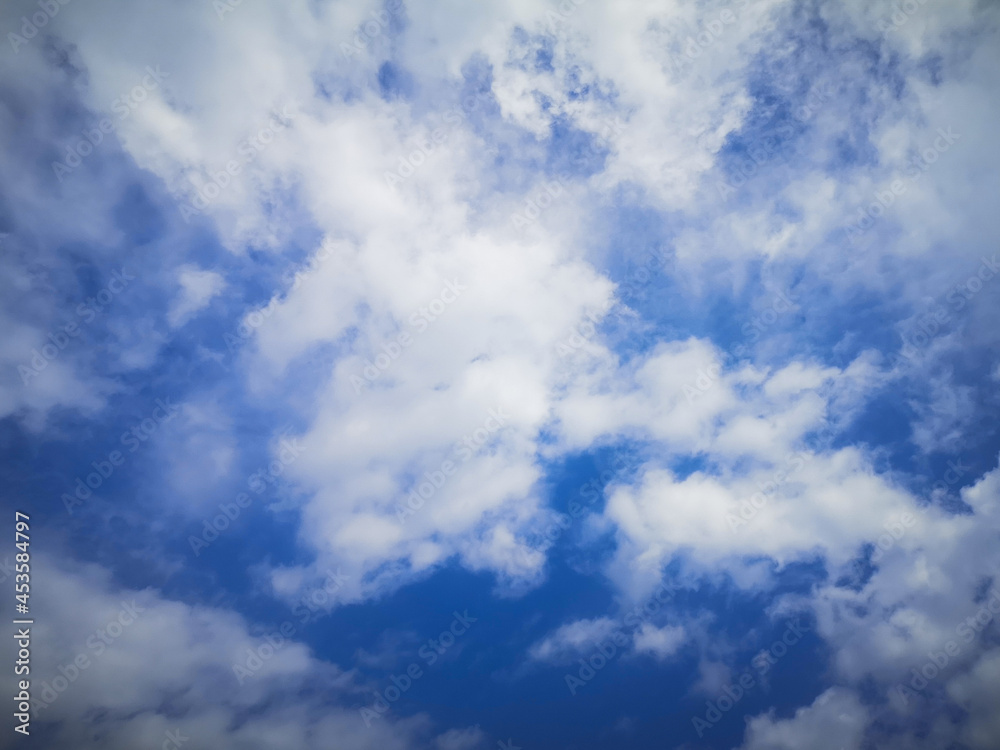 blue sky with clouds