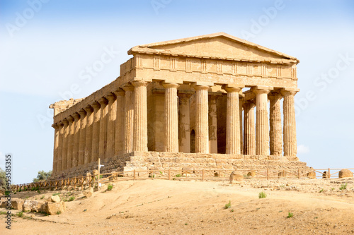 The Temple of Concordia is an ancient Greek temple in the Valle dei Templi in Agrigento, Sicily, Italy.