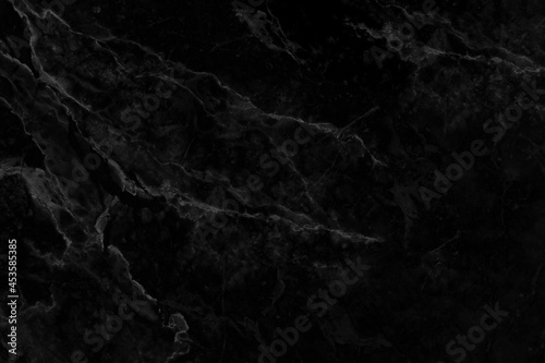 Black marble texture background pattern with high resolution.