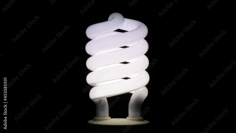 Flickering spiral light bulb. Light bulb burned out. economical production. Flickering spiral light bulb. Light bulb burned out. economical production.