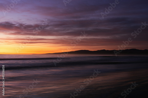 Colorful seascape during dusk