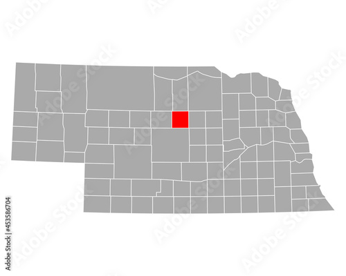 Karte von Loup in Nebraska