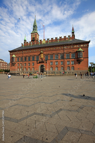 Photography Copenhagen City Hall on the City Hall Square, Copenhagen, Denmark