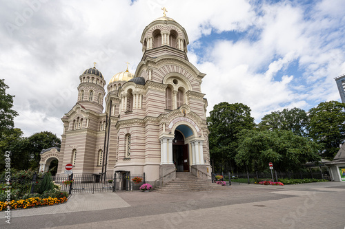 Riga Nativity of Christ Orthodox Cathedral, Latvia.