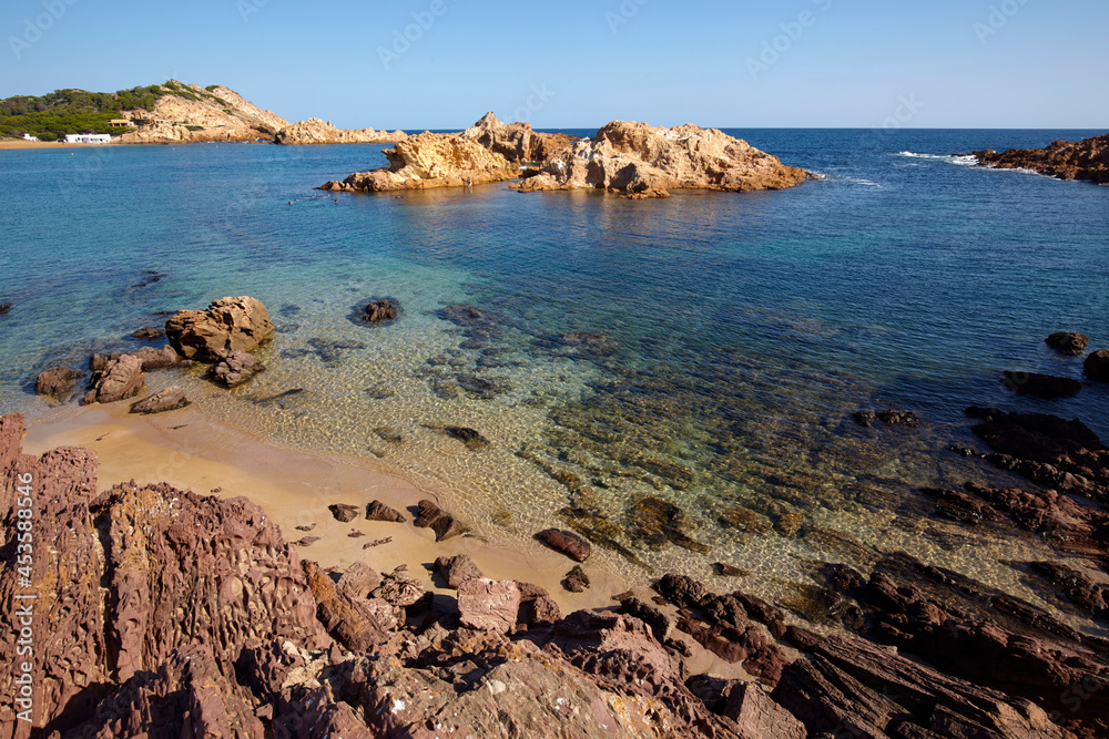 Fototapeta premium Cala Pregonda, Menorca,Balearic Islands, Spain