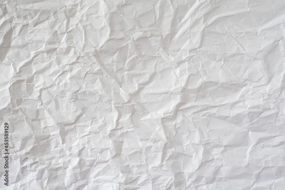 Crumpled white paper as background. Crumpled white paper as background.