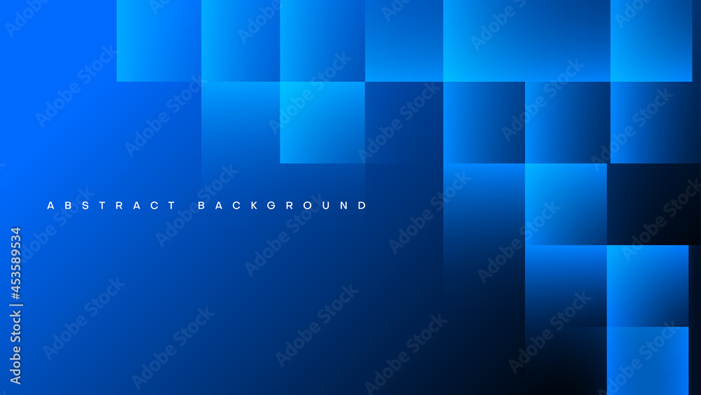 Fototapeta premium abstract blue square background