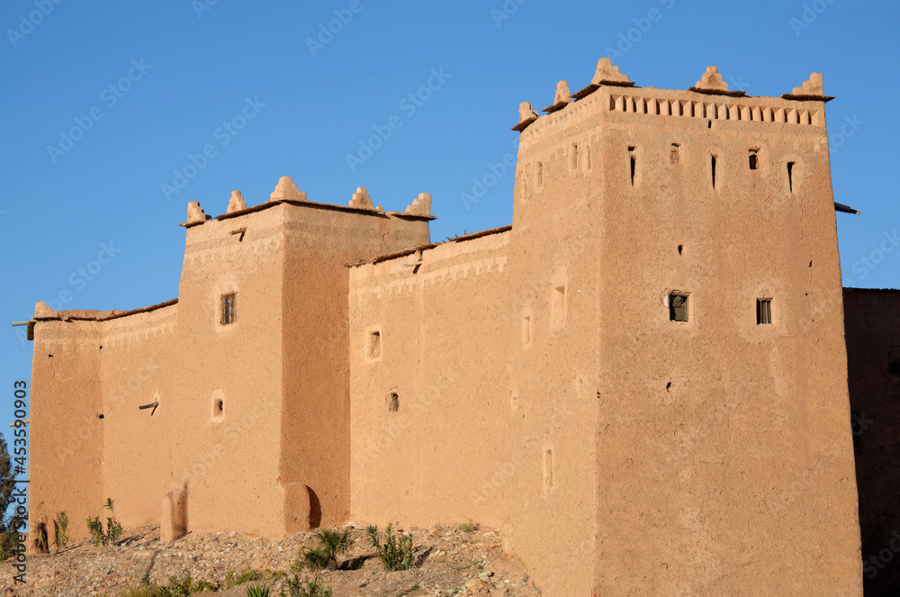 The fortress in the Taourirt Kasbah, Ouarzazate, Morocco
