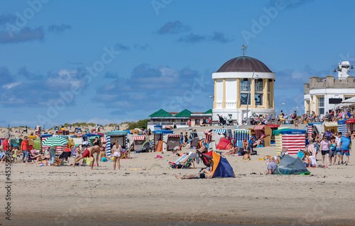 Borkum Standkörbe Pavillon Strand Promenade Insel Reise Romantisch Baden Spaß