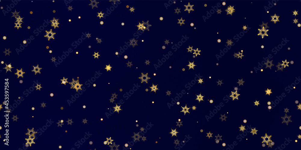 Gold snowflakes holiday seamless pattern. Gold snowflakes holiday seamless pattern.