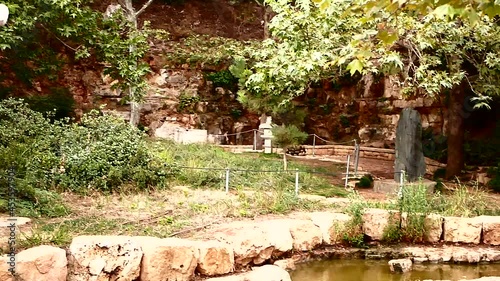 water flowing in the park