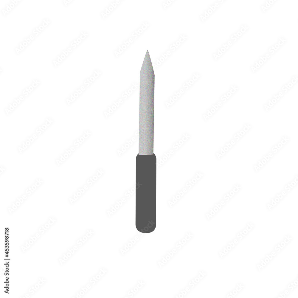 Nail file on white isolated background Nail file on white isolated background