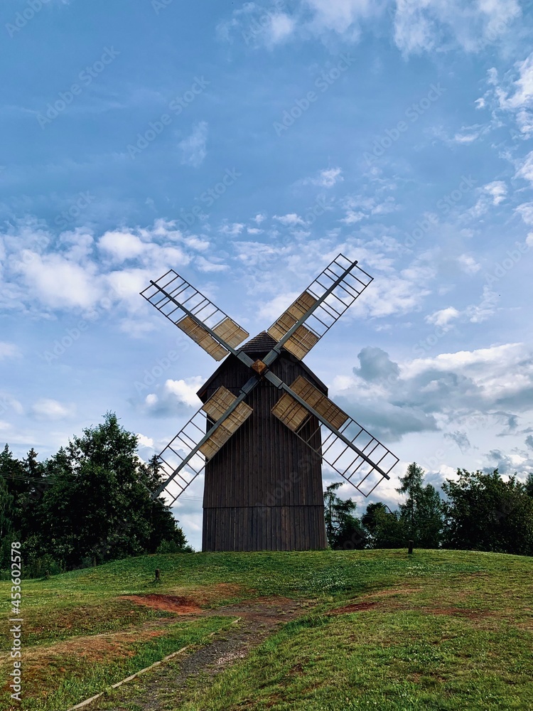 windmill in the countryside