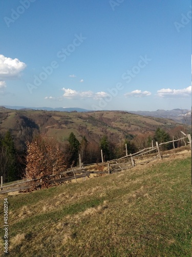 landscape with a fence