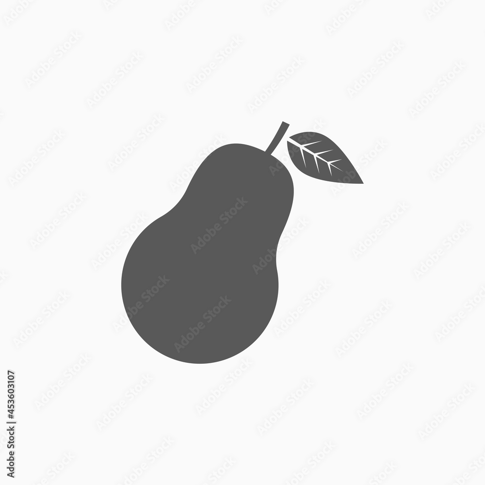 avocado icon, fruit vector illustration avocado icon, fruit vector illustration