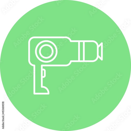 Dryer Line Inverted Vector Line Icon Design