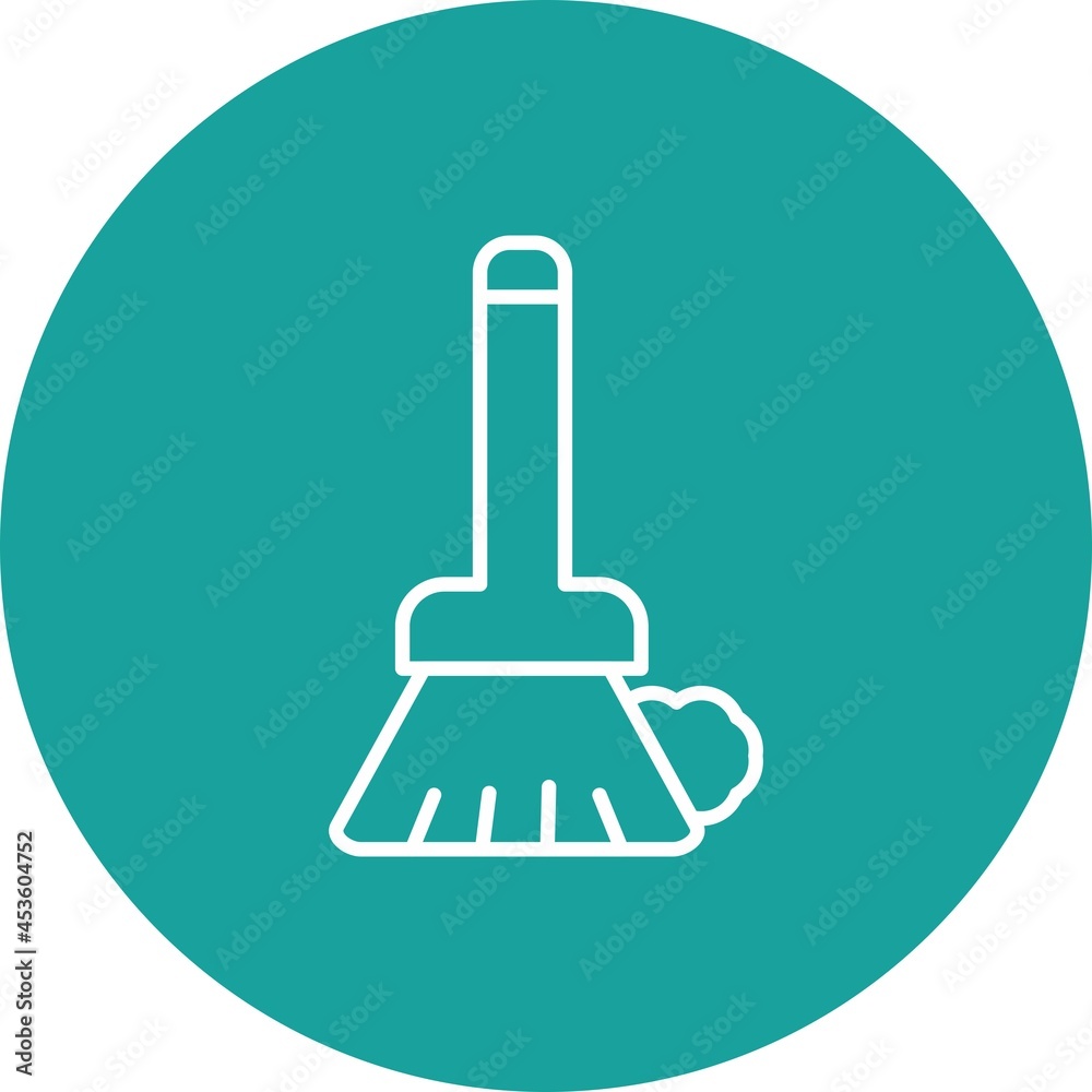 Broom Line Inverted Vector Line Icon Design Broom Line Inverted Vector Line Icon Design
