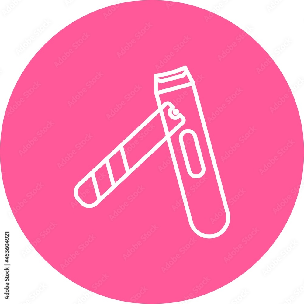 Nail Clipper Line Inverted Vector Line Icon Design Nail Clipper Line Inverted Vector Line Icon Design