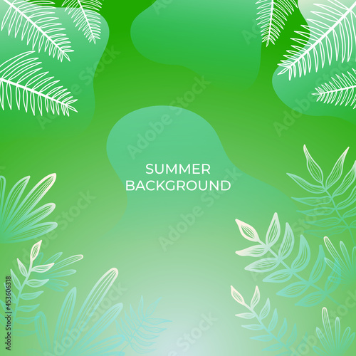 Abstract creative universal artistic hand drawn minimal floral templates. Good for colorful poster, card, invitation, flyer, cover, banner, placard, brochure and summer background.