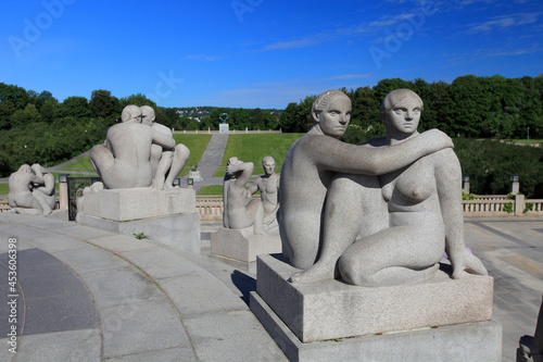 Photography sculptures in Vigeland Sculpture Park, Frogner park, Oslo