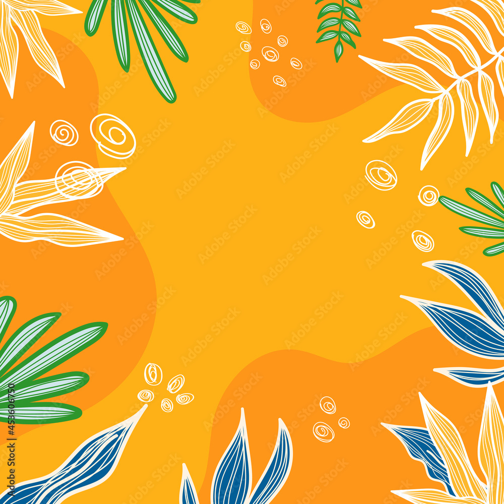 Abstract creative universal artistic hand drawn minimal floral templates. Good for colorful poster, card, invitation, flyer, cover, banner, placard, brochure and summer background. Abstract creative universal artistic hand drawn minimal floral templates. Good for colorful poster, card, invitation, flyer, cover, banner, placard, brochure and summer background.