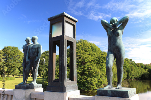 Photography sculptures in Vigeland Sculpture Park, Frogner park, Oslo