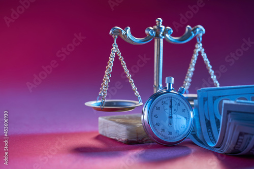 фотографія comparing the value of time and money