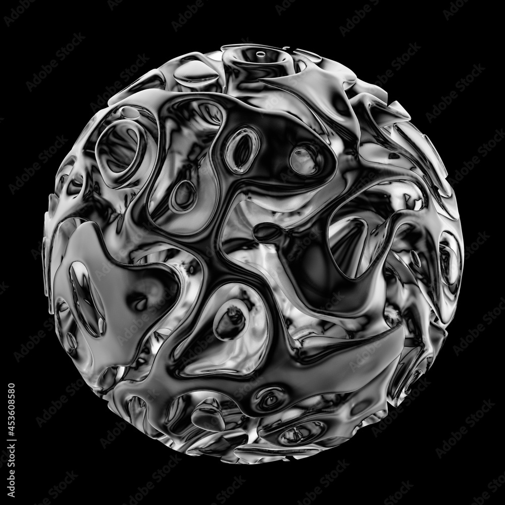 Sci-fi Orb Isolated On Black Background Sci-fi Orb Isolated On Black Background
