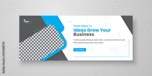 Business social media banner template