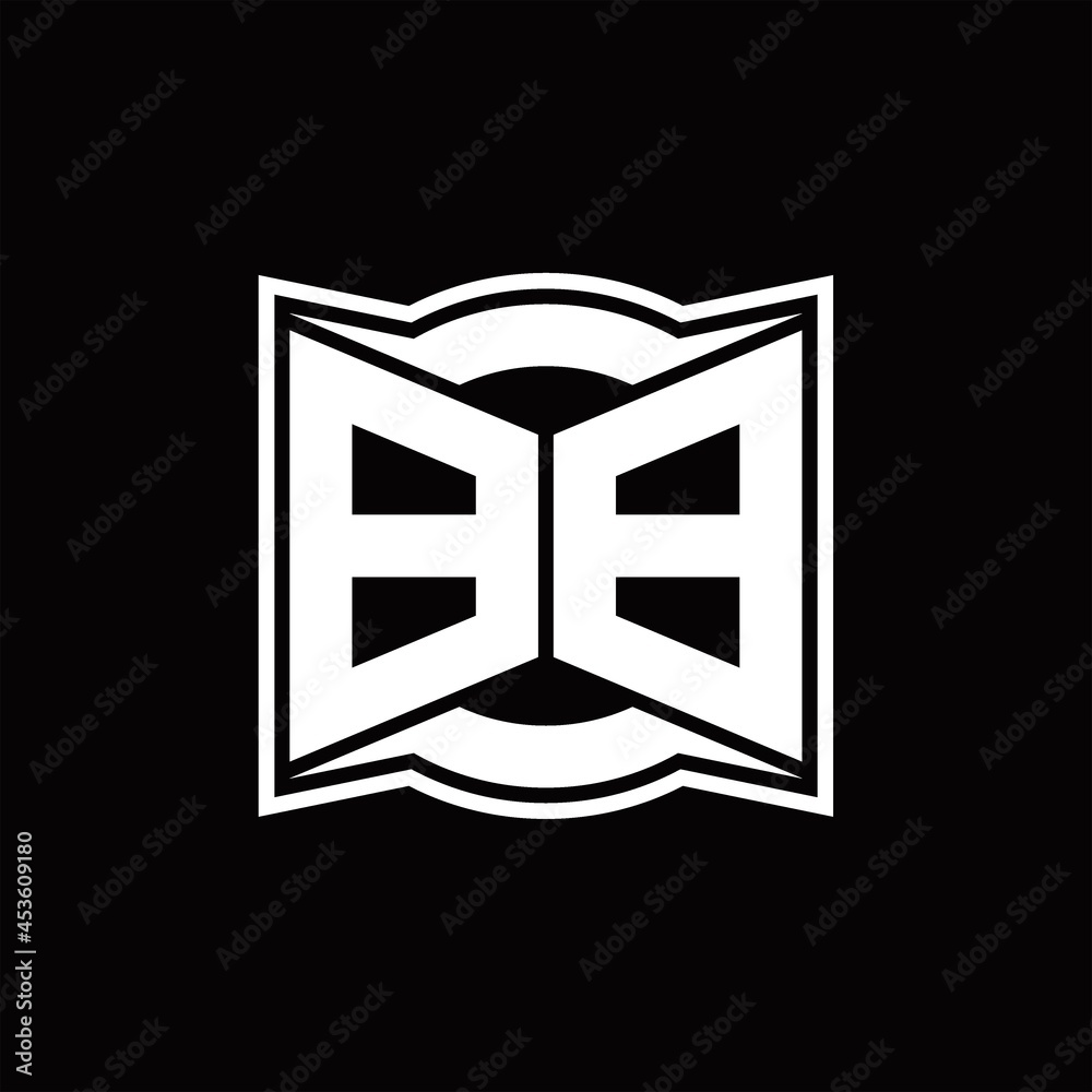 BB Logo monogram with abstract shape design template BB Logo monogram with abstract shape design template