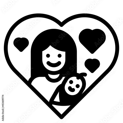 heart glyph icon