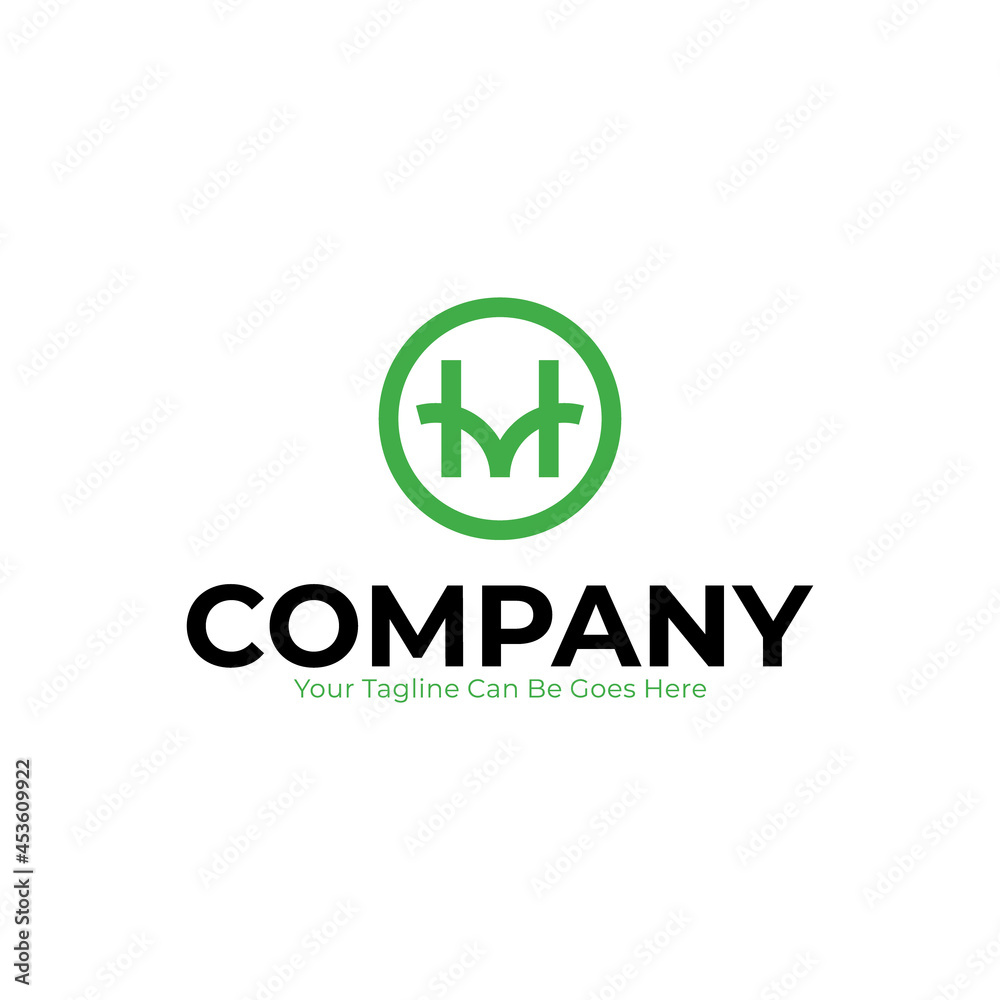 logo for company initial M and H logo for company initial M and H