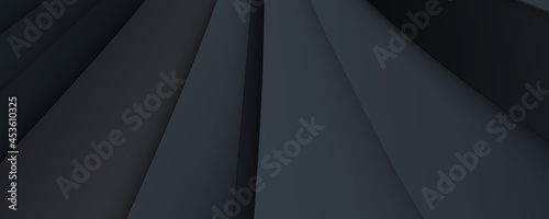 Black abstract banner background