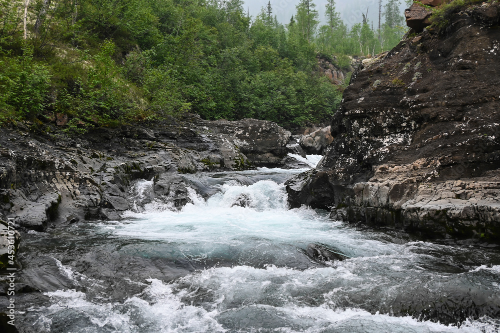 Grayling Creek on the Putorana plateau. Grayling Creek on the Putorana plateau.