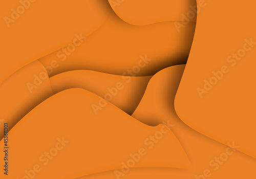 Fondo abstracto de capas naranjas superpuestas. photo