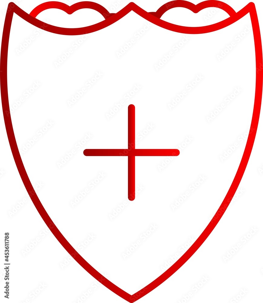 Hygiene Shield Line Inverted Vector Line Icon Design Hygiene Shield Line Inverted Vector Line Icon Design