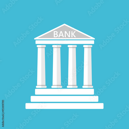 Bank sign, icon, symbol. Vector illustration