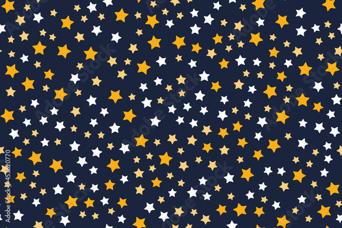Abstract seamless pattern background with stars. Vector Illustration